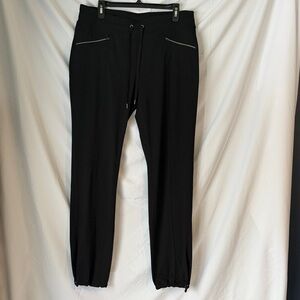 Reflex Black Joggers with Zipper Pockets